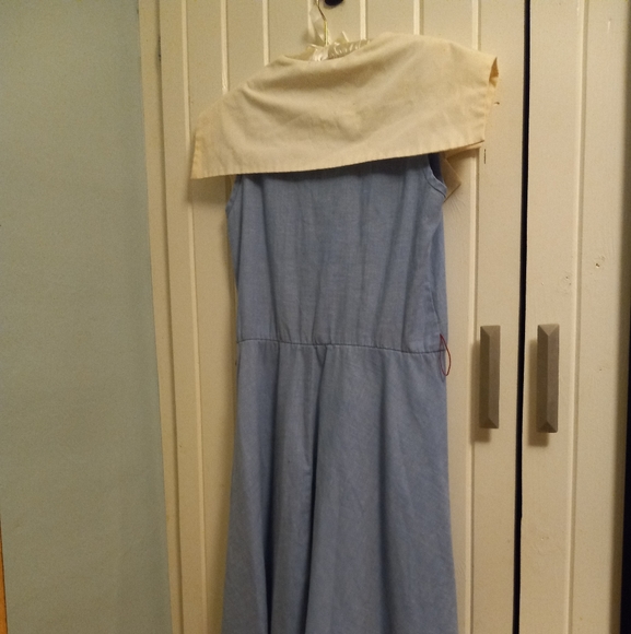 Vintage sleeveless dress with belt - Picture 7 of 13